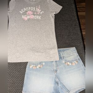 Aeropostale Gray Short Sleeve Tee Casual Comfort